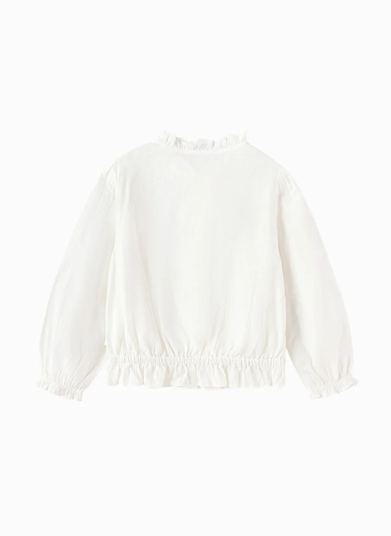 Balabala White Toddler Girls Single color long sleeve shirt for Women | Best Price UAE